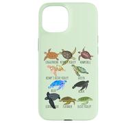 Guía de especies de tortugas marinas Océano amante submarino Vida marina Carcasa para iPhone 15