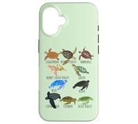 Guía de especies de tortugas marinas Océano amante submarino Vida marina Carcasa para iPhone 16