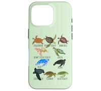 Guía de especies de tortugas marinas Océano amante submarino Vida marina Carcasa para iPhone 16 Pro