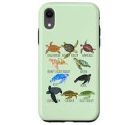 Guía de especies de tortugas marinas Océano amante submarino Vida marina Carcasa para iPhone XR
