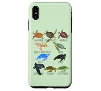 Guía de especies de tortugas marinas Océano amante submarino Vida marina Carcasa para iPhone XS Max