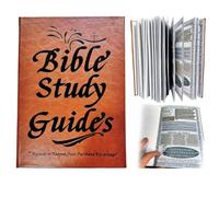 Guía de estudio bíblico de 66 páginas, diario de estudio bíblico, estudio bíblico diario para mujeres, cuaderno religioso basado en la fe, diario devocional, cuaderno de cubierta de piel sintética