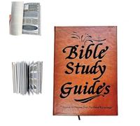 Guía de estudio bíblico de 66 páginas, diario devocional diario, cuaderno religioso basado en la fe con citas diarias de las Escrituras, notas de la iglesia, fortalece las reflexiones de oración de fe