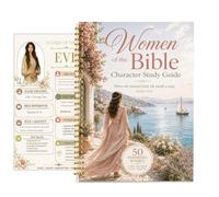 Guía de estudio bíblico para adultos, guía de estudio de personajes | Manual de introducción a las Escrituras para oraciones espirituales para buscadores de iglesia, hogar, apartamento, viajes