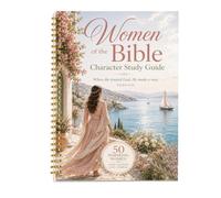 Guía de estudio bíblico - Personajes femeninos | Agenda de lectura de las | Páginas de reflexión diarias, notas de oración, indicaciones de meditación, libro de trabajo devocional amigable para