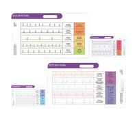Guía De Estudio De EKG | Guía De Referencia Compacta | Tarjeta De De Ritmo EKG,Para Cuidadores Estudiantes Profesores Hospital Cuidado En El Hogar Escuela De Enfermería