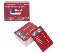 Guía de estudio de prueba de ciudadanía estadounidense 2026, inglés/español, tarjetas flash de ciudadanía estadounidense 2026, 100 tarjetas de respuestas de preguntas uscis, tarjetas para La