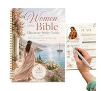 Guía de estudio para adultos Diario de personajes femeninos de la | Agenda de lectura devocional Para el investigador espiritual, iglesia, casa, escuela dominical,