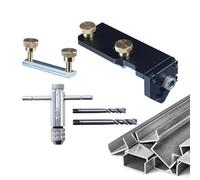 Guía de grifo de extrusión de aluminio, herramienta de corte de plantilla de taladro de precisión, barandilla auxiliar de roscado profesional para fabricación, instalación, gestión de cables