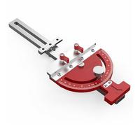 Guía de Ingletes para Sierra de Mesa, Accesorios de Riel Guía de Acero Inoxidable Dispositivo Auxiliar de Guía de ángulo Recto Multiángulo de -65° a 65° para Festool Riel