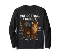 Guía De Mascotas para Gatos Maine Coon Funny Cat Lover Manga Larga