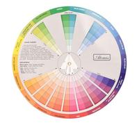 Guía de mezcla de colores de pintura de rueda de color de 23 cm, tablero de mezcla de maquillaje de rueda de pigmento de tatuaje
