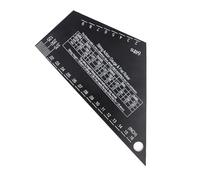 Guía de nivelación de trastes de guitarra, herramienta de luthier de guitarra, medidor de acción, regla de altura de cuerda, regla de calibre de cuerda de guitarra