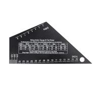 Guía de nivelación de trastes de guitarra, herramienta Luthier de alta precisión, cuerda de guitarra, medidor de acción, regla de altura de cuerda