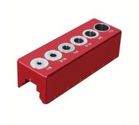 Guía de perforación de carpintería posicionador para juntas de madera redondas precisas y tacos de bolsillo con localizador de 6 agujeros