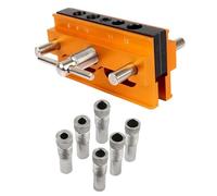 Guía de perforación de madera, guía de perforación Doweling Drill Tool, portátil Drill Block, Center Doweling Jig, Professional Centering Doweling Jig Kit for Woodworking Projects and Accuracy in Your