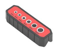 Guía de Perforación de Mano Guía de Perforación de Carpintería de Acero ABS y Alta Velocidad Tipo V Antideslizante con 6 Casquillos de Acero Guía de Perforación de Carpintería