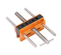 Guía de Perforación de Plantillas Dowel, Ancho Ajustable Auto -Centrado Plantilla con 6 Bujes para Carpintería