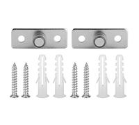 Guía de piso con rodillo para puerta de granero de acero inoxidable, 2 piezas, accesorios de herrajes para puertas corredizas, duradero de primera calidad para puertas de madera,