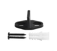 Guía de piso de puerta corredera ajustable para riel inferior, hecha de plástico para mantener la puerta correctamente alineada y minimizar el movimiento involuntario (material)