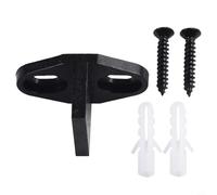 Guía de piso de puerta corredera para puerta de granero para parte inferior con 2 rodillos ajustables para soportar un deslizamiento suave y minimizar el giro de la puerta