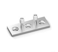 Guía de piso de puerta de granero de acero inoxidable de alta calidad con diseño de tapón de péndulo deslizante antioscilación para montaje oculto, funcionamiento estable y silencioso de la puerta