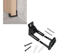 Guía de piso para puerta corredera de granero para muebles del hogar, riel montado en la pared, puertas correderas inferiores lisas en dormitorio, cocina Clos