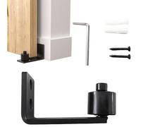 Guía de piso para puerta corredera, riel de una sola rueda montado en la pared, guía inferior de puerta corrediza de granero, para dormitorio, interior, sala de estar, cocina, baño, garaje, casa de