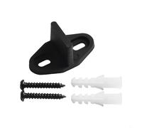 Guía de piso personalizable para puerta corrediza de granero en formato negro, perfil bajo para riel de hardware para un funcionamiento suave y silencioso, montaje en pared o montaje en suelo