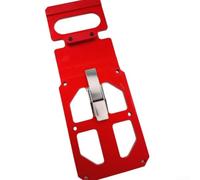 Guía de placa de posicionamiento en ángulo recto, cortes de 90°, para proyectos de carpintería, para sierras de carril, sierras circulares y máquinas de grabado (rojo)