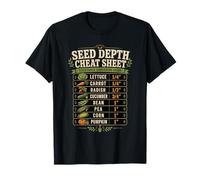 Guía de Profundidad de siembra de Semillas de hortalizas Herramienta de jardinería Camiseta