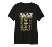 Guía de Profundidad de siembra de Semillas de hortalizas Herramienta de jardinería Camiseta Premium