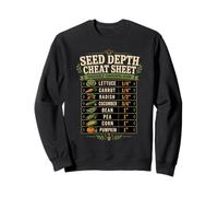 Guía de Profundidad de siembra de Semillas de hortalizas Herramienta de jardinería Sudadera