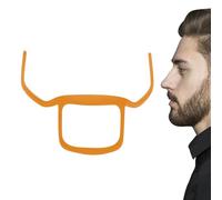 Guía de recortadora de barba | Plantilla recortadora de contorno para barba de hombre | Herramienta de peinado de barba de diseño curvado para barba completa, barba francesa y barba de cabra