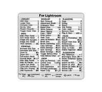 Guía de referencia rápida Pegatinas de acceso directo para teclado, calcomanías de atajos de teclado para computadora portátil para Word Excel Photoshop Lightroom, adhesivo sin residuos de larga