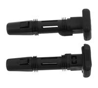 Guía de Reposacabezas Ajustable Bloqueo, 12,7mm, 2 Piezas | Inserto de Plástico Negro, para Asiento de Coche y Orificio de Poste, Tipo B, Instalación Fácil