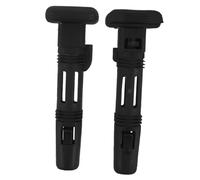 Guía de Reposacabezas Coche de Plástico Negro, 2 Piezas, 12,7mm | Inserto Bloqueo Ajustable, para Asiento y Reposacabezas Traseros, Compatible Varios Vehículos