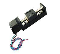 Guía de riel lineal etapa mesa deslizante tipo T 50/100/150/200 mm for guía de riel lineal con motor paso a paso Nema11 de 28 mm(Stroke 200mm Tb6600,4.0mm pitch)