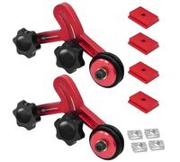 Guía de rodillos con anti-kickbacks para sierras de mesa, bancos de trabajo, vibraciones de forro de madera estable, diseño de amortiguación, doble deslizador, sierras de cadena de mesa, manual de