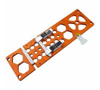 Guía de sierra circular de 340 mm compatible con Festool, riel guía Makita, sierra de oruga, corte cuadrado de alta precisión de 90° para talleres, obras de construcción, color naranja