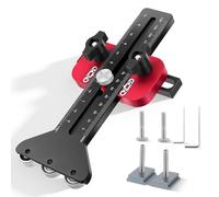 Guía de sierra circular de mesa de acero al carbono, 3 rollos de 9,5 x 19 mm, riel en forma de T de 6 x 9 mm, ajustable, regla para manualidades, ideal para listones de madera y chapas