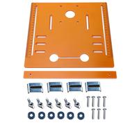 Guía de Sierra Circular para Carpintería Kit de Placa Base de 5mm 28x25cm para Máquina de Corte Universal Diseño Profesional Multifunción