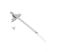 Guía de sierra circular para guía de borde con escala para DC390K DW936 DCS391B, accesorio de valla de metal de 9 mm y 11 mm para cortes rectos precisos (guía plateada de 11 mm)