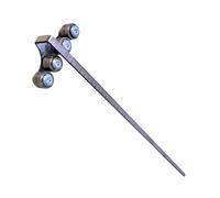 Guía de sierra circular, riel ajustable mejorado con rodamiento en espiral suave, regla de corte de carpintería de acero inoxidable para fabricación de muebles, deslizador de tablero de borde recto de