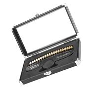 Guía de sombra dental Guía de sombra dental de 20 colores con espejo Herramientas de dentista para blanqueamiento para seguimiento de dentista