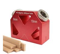 Guía de taladro de 45 grados - Metal Drilling Positioner For Woodworking, gabinete, muebles, proyectos DIY | Angle Drill Jig For Home Improvement Crafts