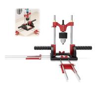 Guía De Taladro Multiángulo, Soporte de Prensa de Banco de Taladro Ajustable 0° a 60° Soporte para taladro Localizador De Taladros Para Carpintería Guía De Perforación Portátil con Portabrocas