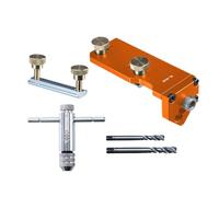 Guía de Taladro para Perfiles de Aluminio | Muebles con Perfiles de Aluminio - Herramienta de Corte de Posicionamiento Preciso Para Roscado en Fabricación Instalación Gestión de Cables Carpintería y