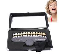 Guía de tonos de dientes dentales, herramientas dentales profesionales 3D R-20 Bandejas de blanqueamiento dental, tabla de tonos de blanqueamiento dental para seguimiento y comparación de efectos.
