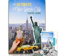 Guía de Viaje de la Ciudad de Nueva York: Rompecabezas de 1000 Piezas para Adolescentes y Adultos, Juguetes educativos, Juegos antiestrés, Regalos geniales y Juguetes de 38x26cm